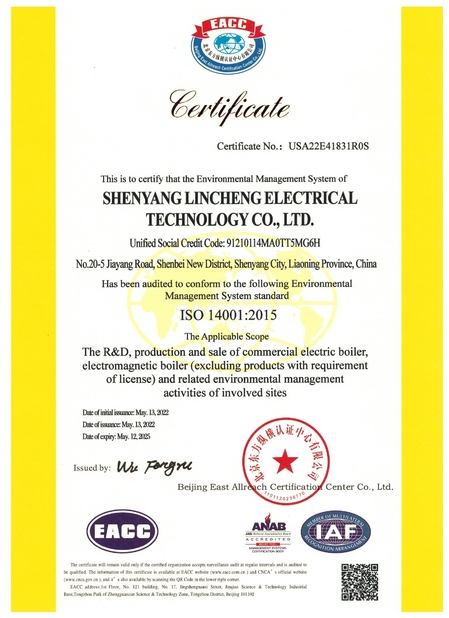 Porcellana shenyang lincheng Technology Co., Ltd Certificazioni